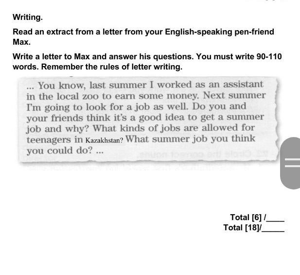 English speaking pen friend. Read an extract from a Letter from your English speaking Pen friend Monica. And write Max. Read the extract from your Pen friends Sue's Letter. Read the extract from your English Pen-friends email.