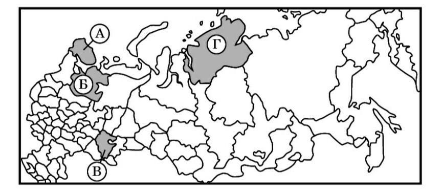 Какой субъект рф имеет наименьшую плотность. Карта России большими буквами 2. Выпишите названия субъектов Федерации обозначенных на карте цифрами.