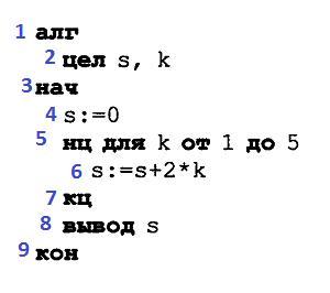 Ниже записана программа на алгоритмическом языке. От программы записанной на алгоритмическом языке. От программы записанной на алгоритмическом языке перейдите к записи. 191 От программы записанной на алгоритмическом языке. От программы записанной на алгоритмическом языке перейдите k от 1 до 5.