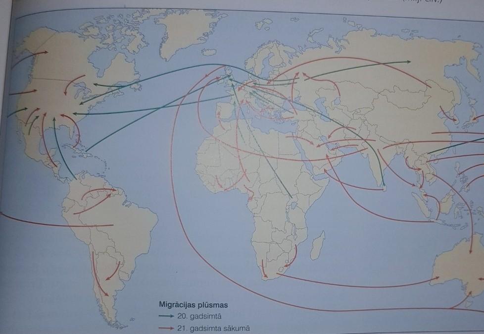 Карта миграционных потоков