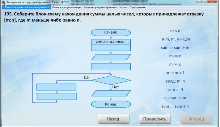 Используя блок схему составьте рациональные программы получения из числа 0 чисел 1024 и 500