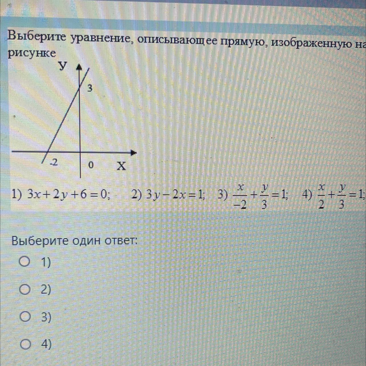 Какая из прямых изображенных на рисунке задается уравнением y 2x 3