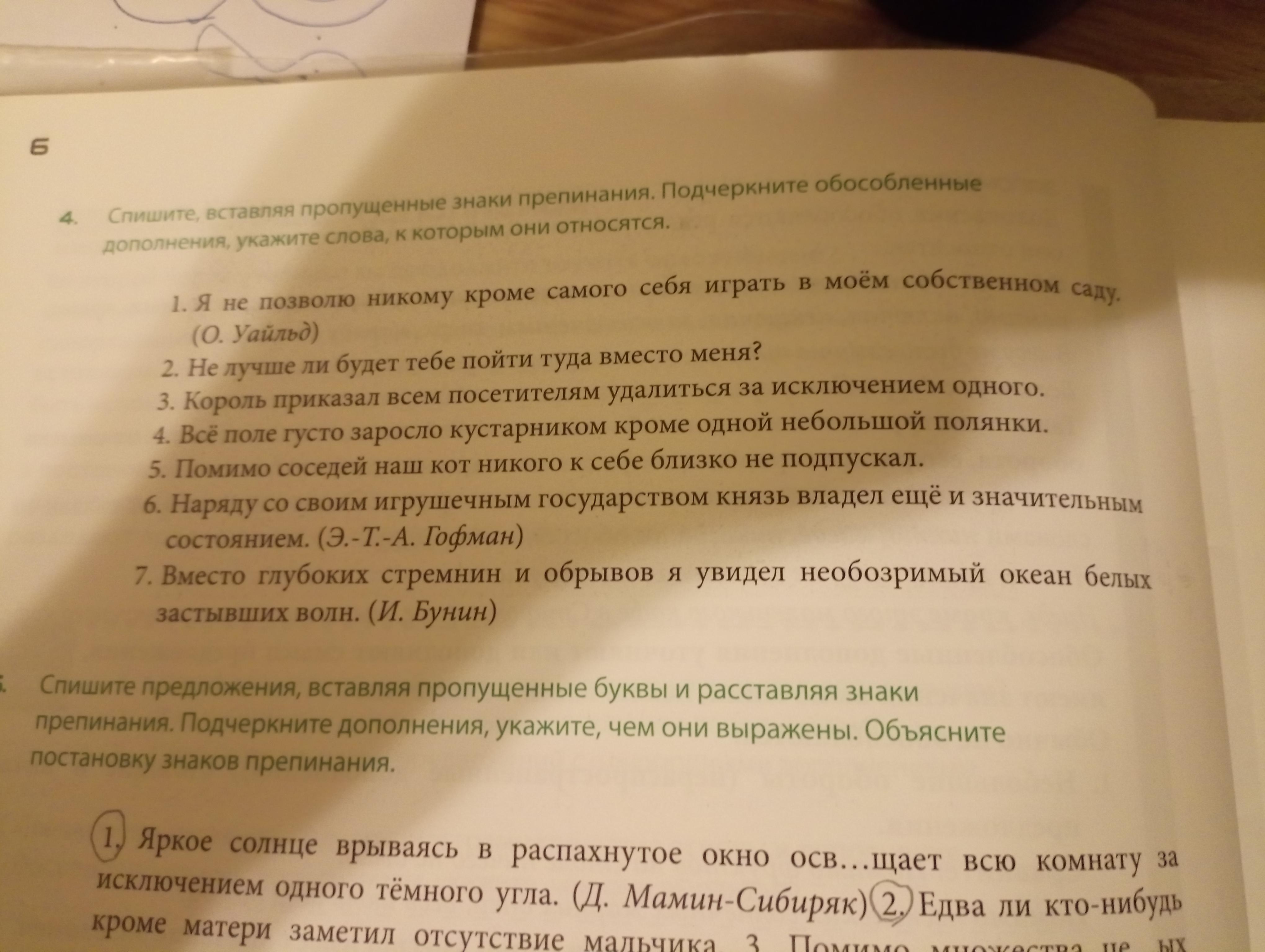 Найдите в предложении обособленное дополнение кроме сергея никитина на выставке картин были все