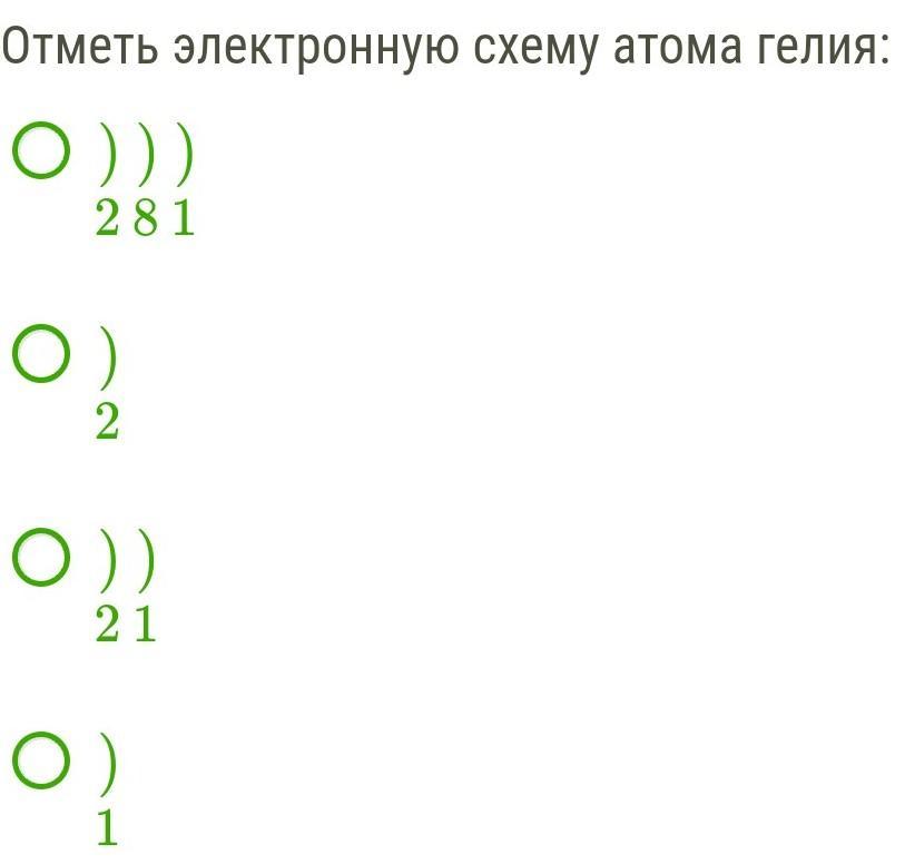 Электронная схема гелия