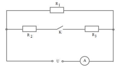 Электрическая схема состоит из трех разных амперметров