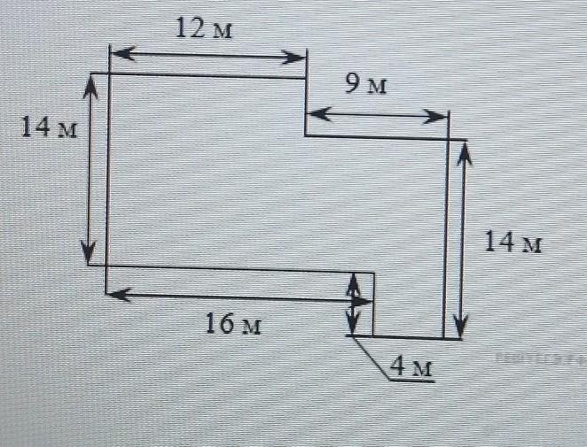 На рисунке изображен план пруда найдите периметр пруда ответ дайте в метрах ответ