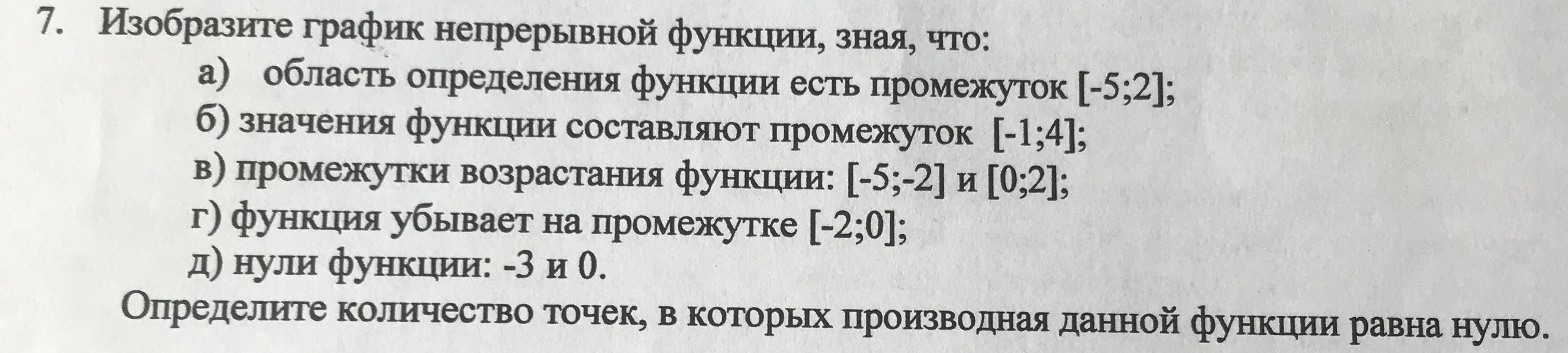 Изобразите график непрерывной функции. Изобразите график непрерывной функции зная что. Значение функции составляет промежуток. График непрерывной функции область определения.