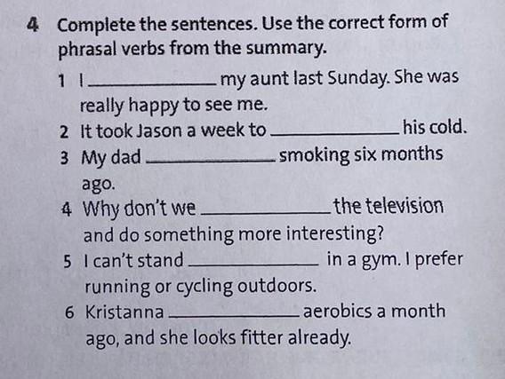 Complete the sentences with the correct. Complete the following sentences with self pronouns.