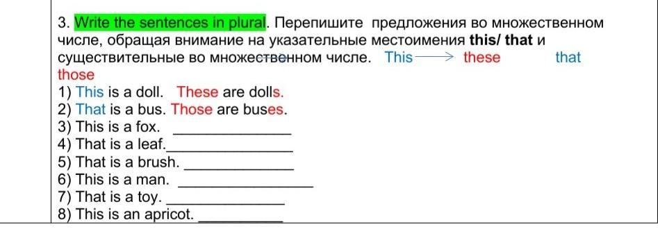 My classmates перевод. Перепишите предложения во множественном числе the. Sentences in plural. Say the sentences in the plural 3 класс. Перепишите текст во множественном числе.