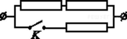 На участке цепи изображенном на рисунке сопротивление каждого резистора равно 2 ом