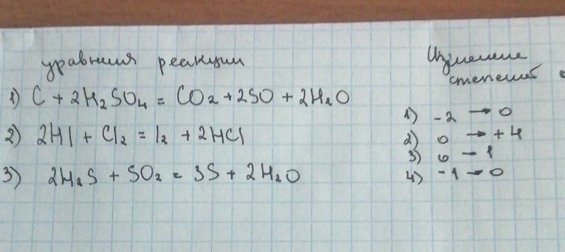 Установите соответствие между уравнением химической реакции