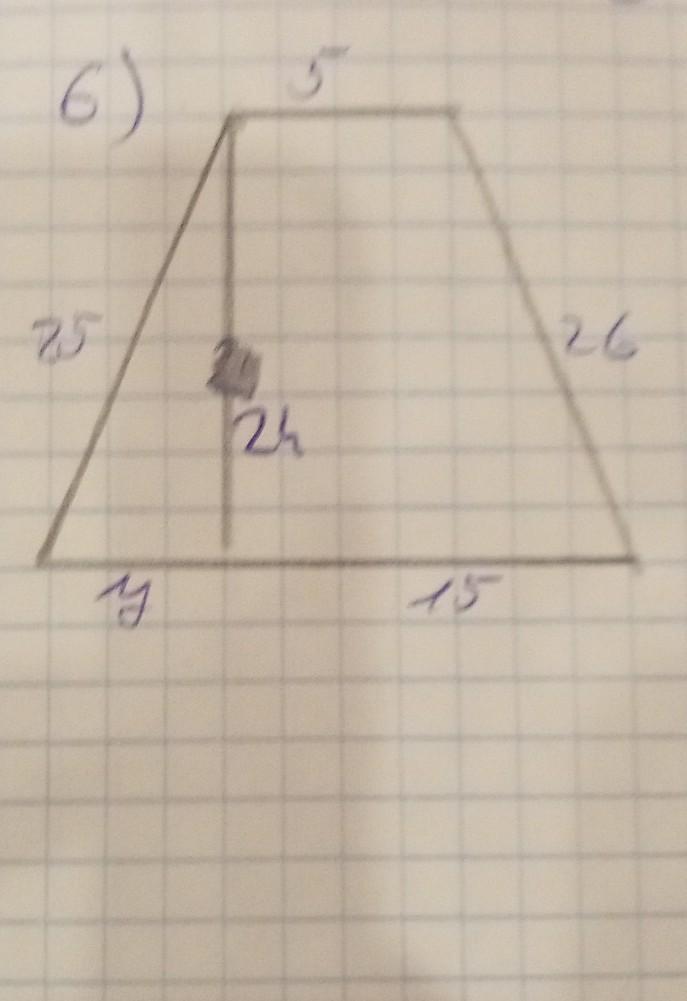 Площадь трапеции по рисунку