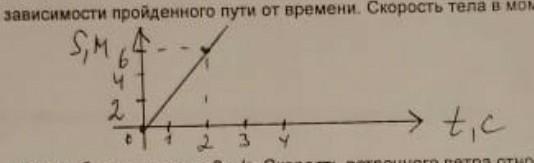 Зависимость пройденного телом пути от времени