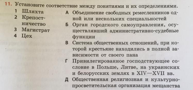 Установите между терминами и определениями