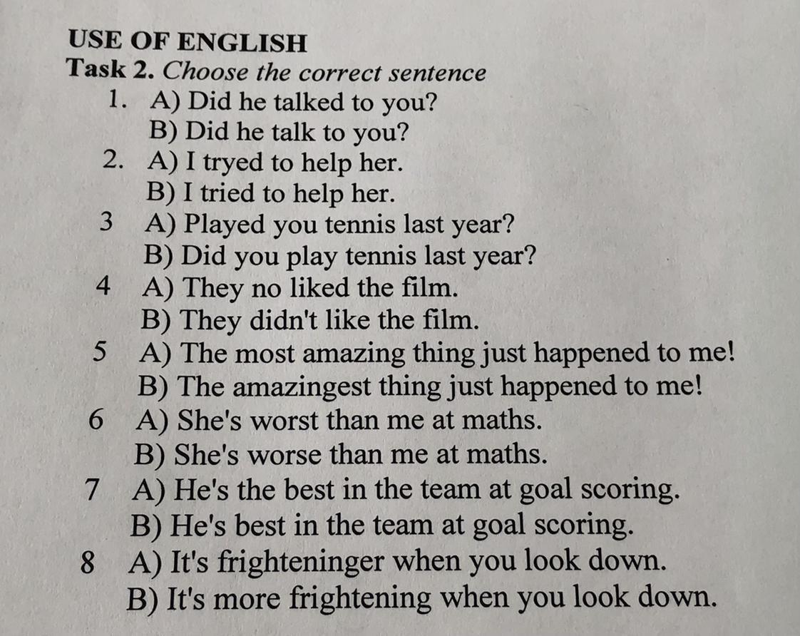 Matt usually his. Tryed или tried. Sentences перевод. Matt usually his homework after School. Тру или Фолз Mark the correct sentences.