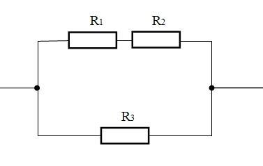 Два резистора соединены как показано на рисунке