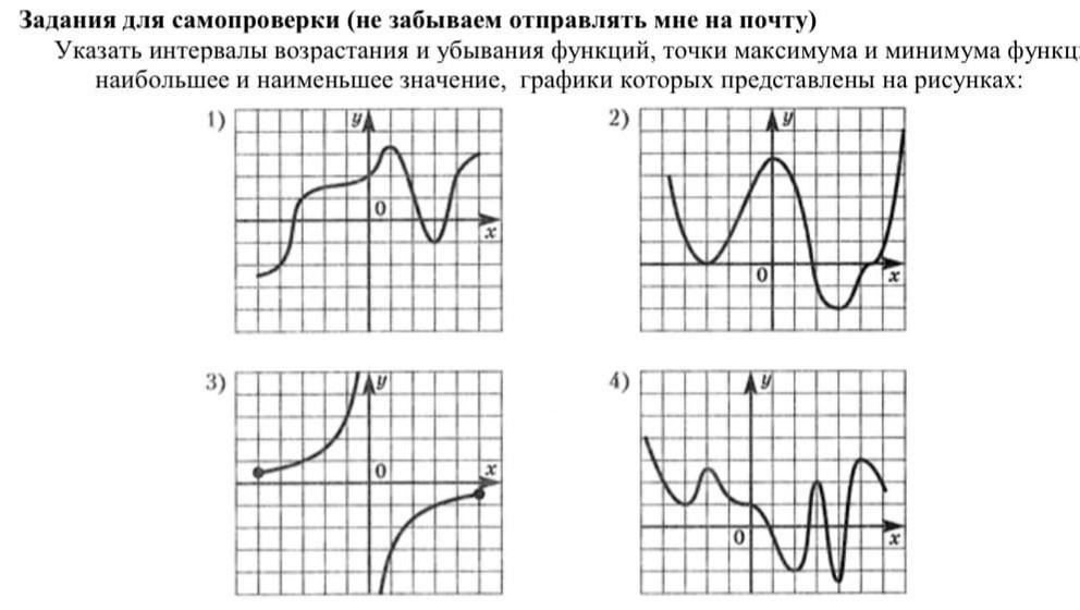 Укажи промежутки убывания функции график которой изображен на рисунке monotona13 png