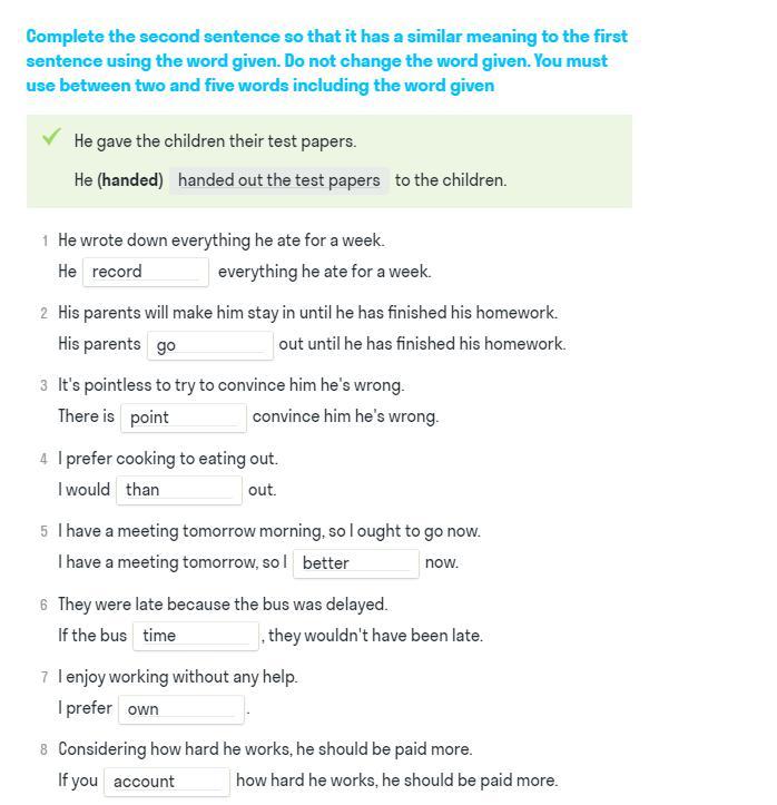 So that it is. Complete the second sentence so that it has a similar meaning to the first. Complete the second sentence so that. Complete the second sentence so that it has a similar meaning. Complete the second sentence so that it has a similar meaning to the first using the Word given.