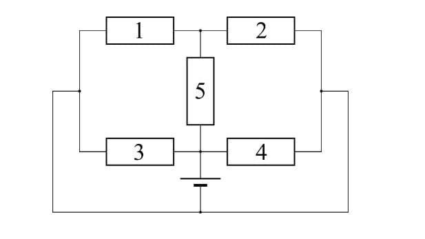 На рисунке изображена схема соединения одинаковых резисторов сопротивление которых равно 10 ком
