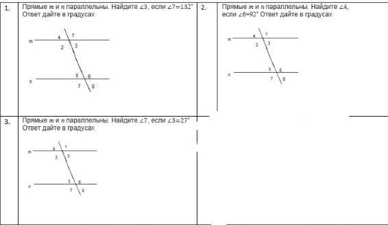 На рисунке угол 1 равен 132 градуса прямые m и n будут параллельными