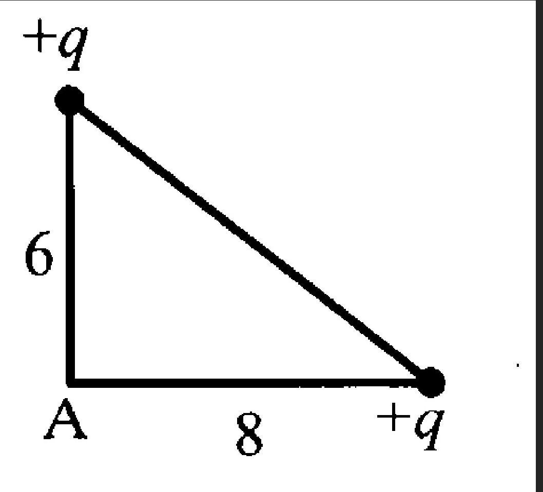 Q расположены. Заряды расположены в Вершинах прямоугольного треугольника. Результирующая напряженность в прямоугольном треугольнике. В Вершинах прямоугольного треугольника находятся заряды. Определите результирующую напряженность в точке а.