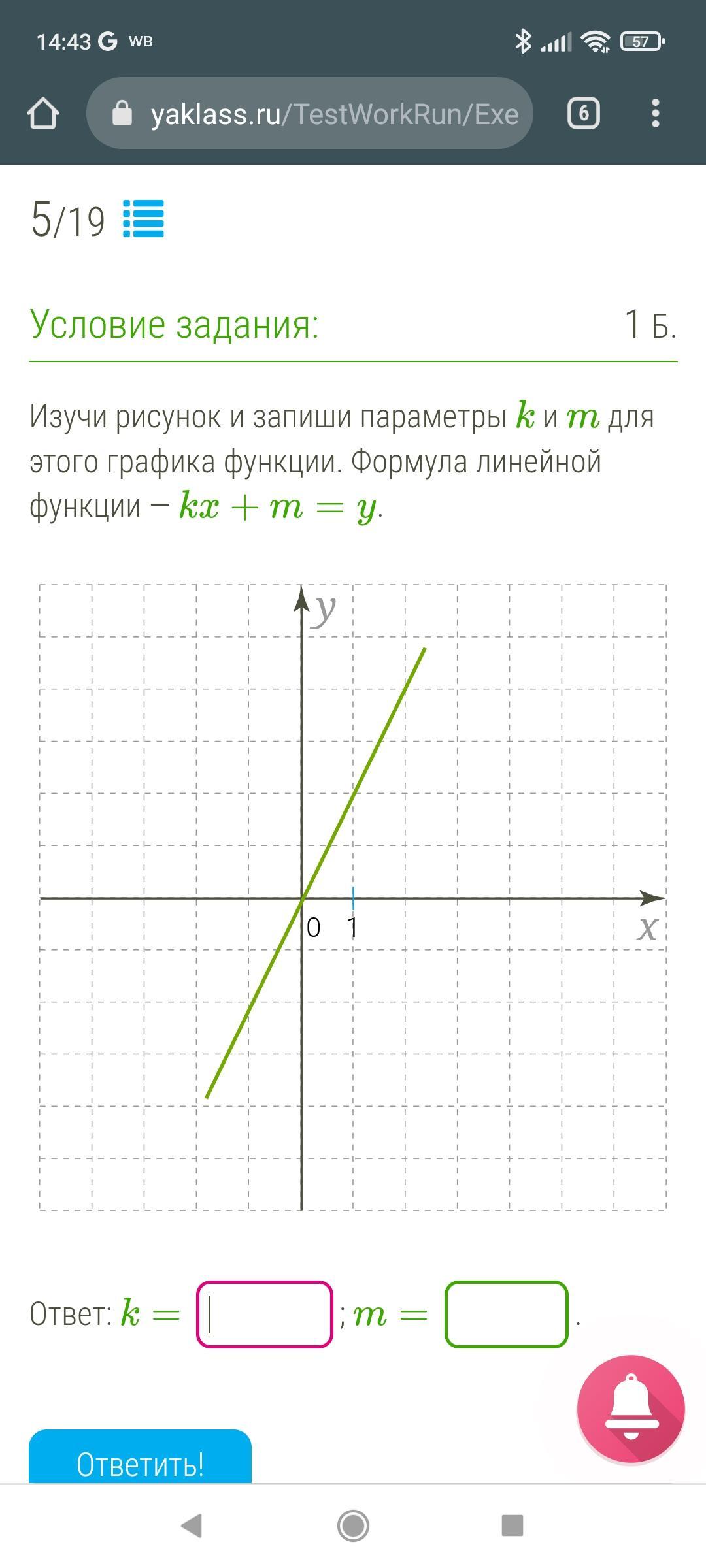 Линейная функция y=kx - ЭкзаменТВ