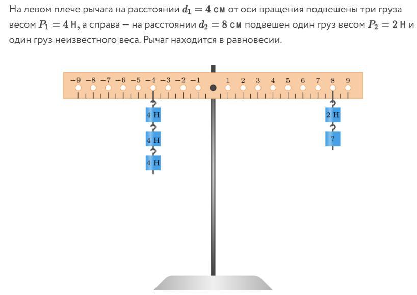 По рисунку определите массу тела