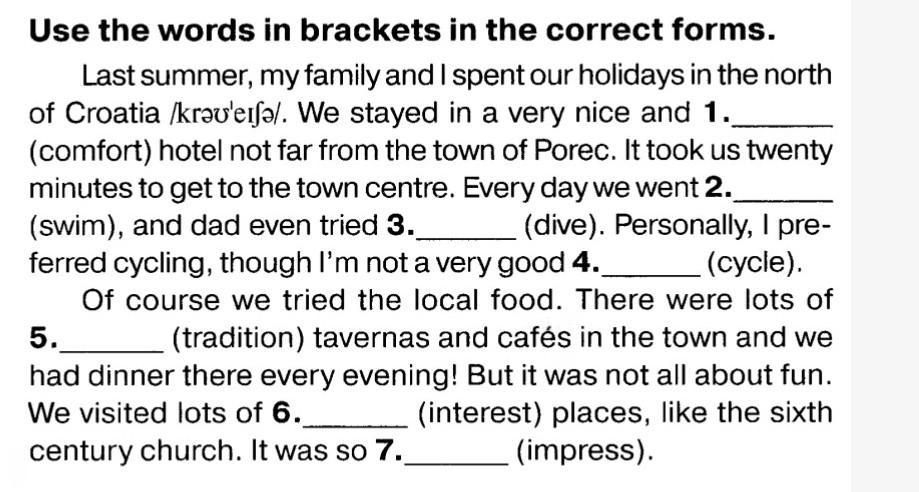 Use the words in brackets. Read the Dialogue use the Words in Brackets in the correct forms shop Assistant.