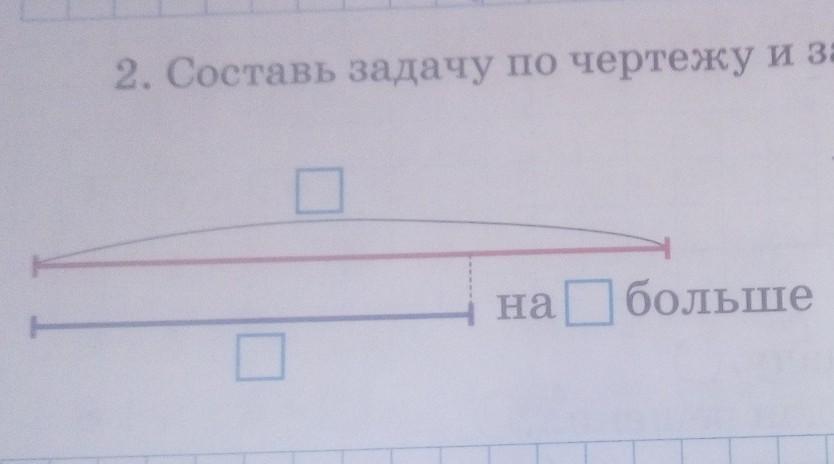 Состав задачу по чертежу и реши её. срочно! - Школьные Знания.net