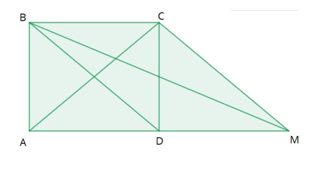 Перпендикулярные линии в прямоугольнике