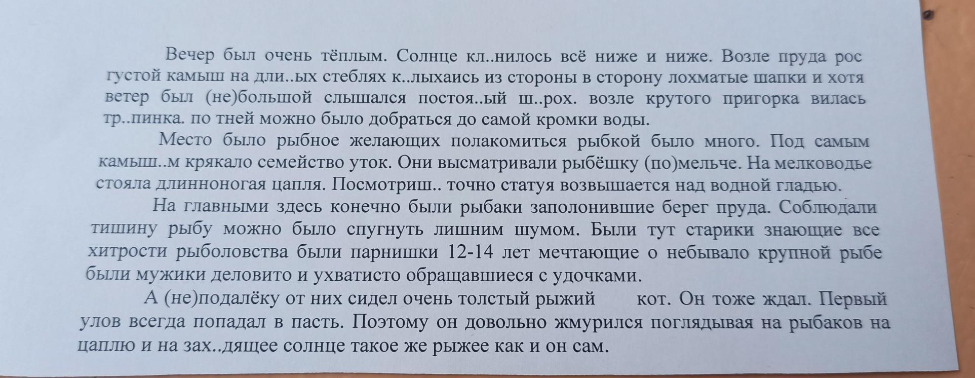 42 Задание вставьте пропущенные буквы, знаки препинания