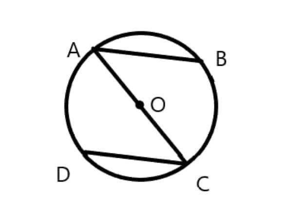 В окружности проведен диаметр ас