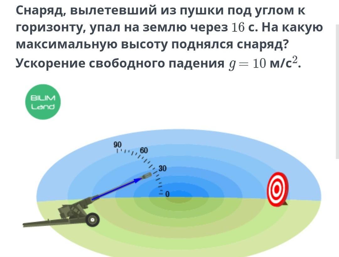 Выстрел под углом к горизонту. Снаряд вылетает. Снаряд вылетает из орудия. Вылет снаряда из пушки. Задачи на снаряда из пушки.