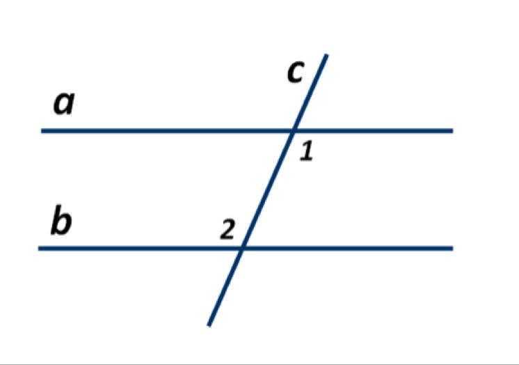 На рисунке а и б параллельны