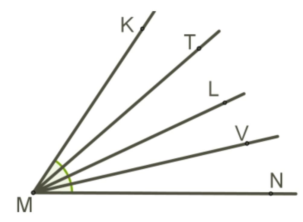 Луч md лежит внутри угла lmn причем