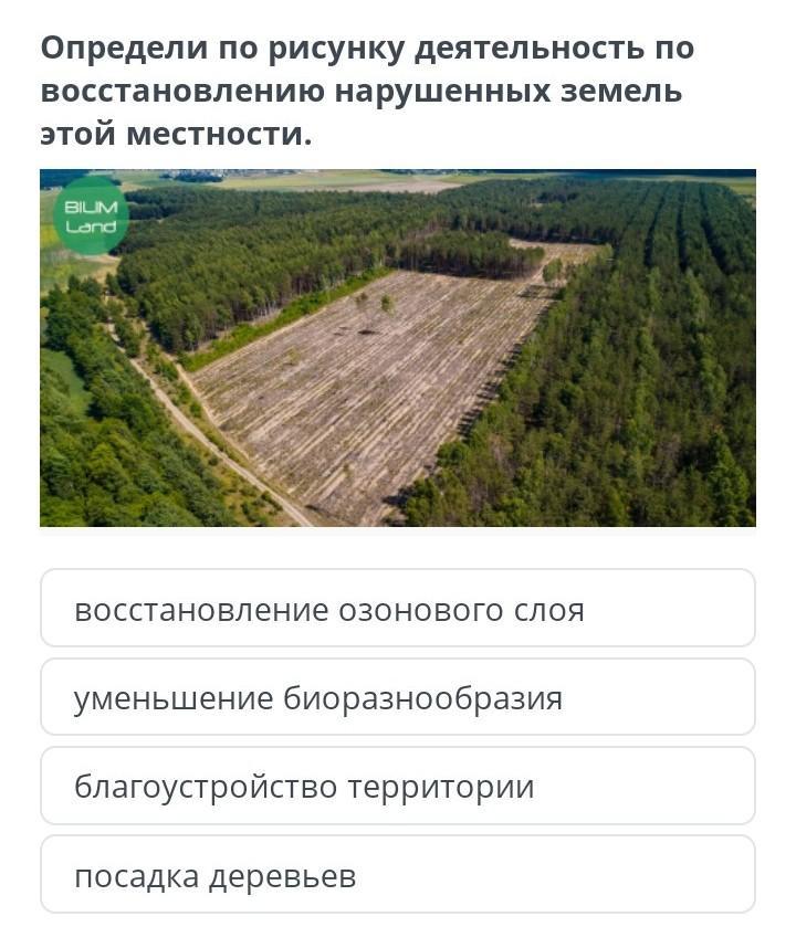 Восстановление нарушенных земель называется