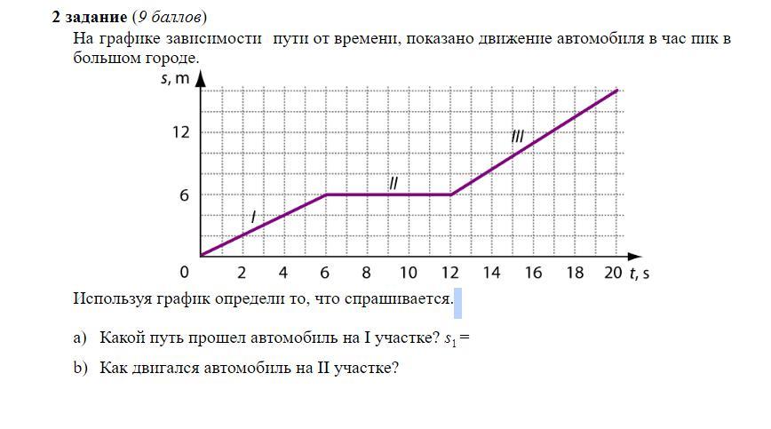 На рисунке приведены графики зависимости пути от времени для двух автомобилей выехавших из одного