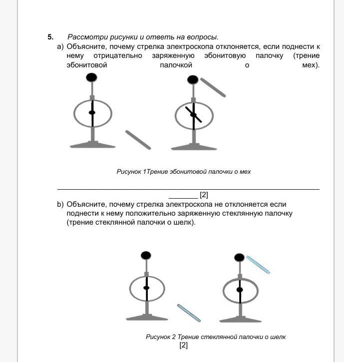 Почему стрелка. Электроскопа отклоняется. Почему стрелка электроскопа отклоняется. Электроскоп опыт с эбонитовой палочкой объяснения. Если к эбонитовой палочке поднести отрицательно заряженную палочку.