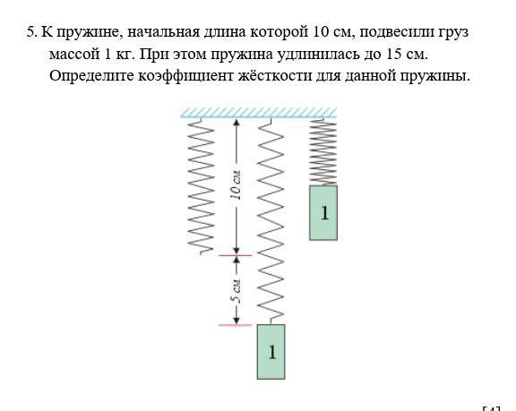 Легкой пружине подвешен груз. Пружина удлинилась. Начальная длина пружины. Как определить начальную длину пружины. Под действием подвешенного груза пружина удлинилась на 1 см.