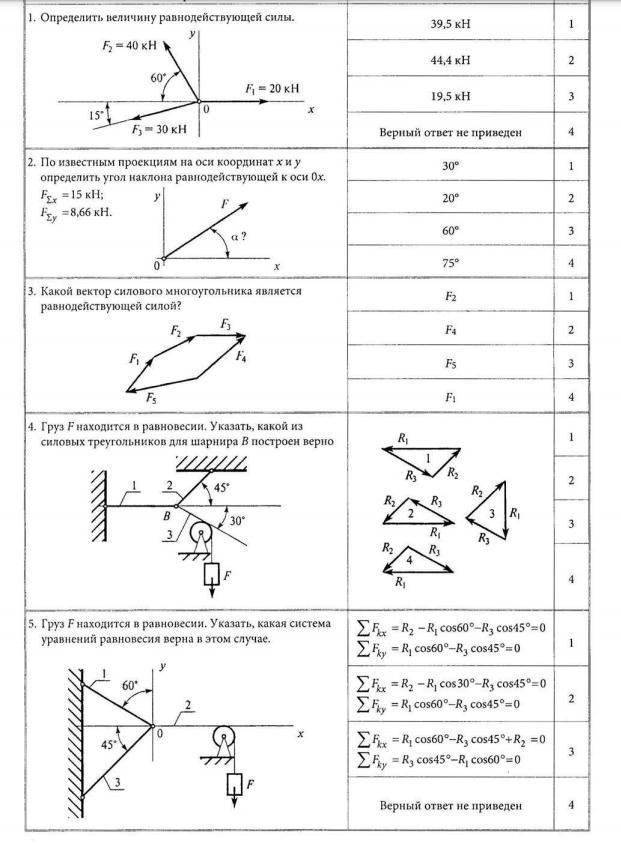 Тест механика физика ответы