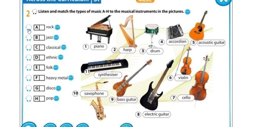 5 musical instruments