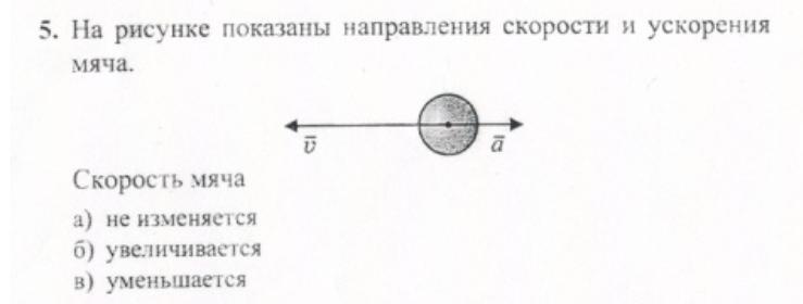 Мяч движется со скоростью v на мяч действует сила f как показано на рисунке 3