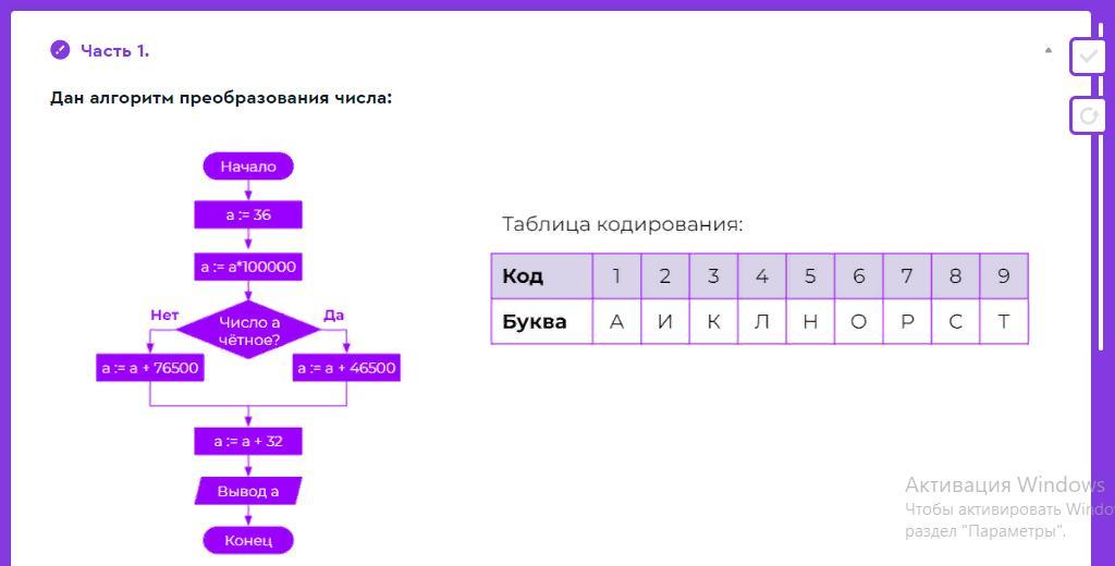 Выполни вычисления по алгоритму заданному блок схемой и расшифруй имена героев мультфильма